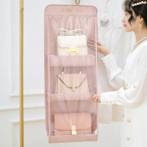 Bag storage hanging bag hanging door rear fabric dustproof household wardrobe storage rack dormitory artifact clothing kitchen storage bag