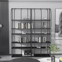 Modern Minimalist Iron Art Bookshelves Living Room Creative Show Shelf Multilayer Floor Shelving Partitions Partition Partition Shelf Booking