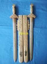 Taoist supplies Zhengyi Dragon Tiger Mountain Taoist supplies peach wood sword 45 cm sword seven star peach wood sword varnish medium