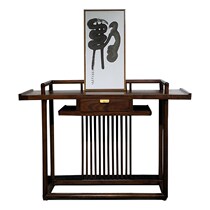 Solid Wood old elm furniture New Chinese antique strip porch table case Zen Buddha platform for table a few pure entrance cabinet