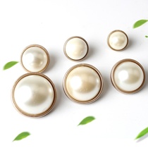 High-end metal pearl buttons buttons sweaters knitted shirts buttons wild coats cardigans shirts decorative buckles
