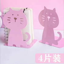 4 pieces of book stand simple large book clip book by bookend students with desktop creative High School simple table