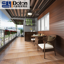 Balcony courtyard cobblestone non-slip floor tiles wear-resistant floor tiles 400X400 garden tiles antique tiles antique tiles