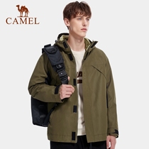 Camel charge men three-in-one detachable 2021 autumn windproof waterproof outdoor clothing trend overalls