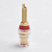 Crystal pure copper speaker terminal horn terminal banana plug socket power amplifier output seat gold-plated brand new
