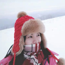 Korean winter velvet ear warm hat Lei Feng hat female flying hat Harbin Northeast snow Township tourism equipment