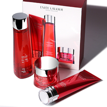 Estee Lauder Red Pomegranate Set Three 3 Pieces Fresh Anti-Wrinkle Cleansing Toner Evening Cream Moisturizing
