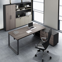 Simple modern 1 8 m 2M boss table office supervisor class fashion atmosphere original oak color combination furniture