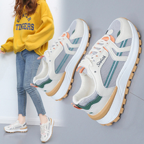 Sports shoes women light soft bottom 2021 summer new mesh leisure travel father shoes single net breathable running shoes