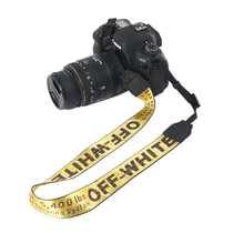 Back Bag Guest Single Anti Camera Braces Camera Micro Single-Phase Machine Shoulder Strap Custom Yellow Letter Offwhite Camera Strap