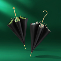 High-end light luxury long-handled umbrella sunshade double-layer nanotechnology sunscreen umbrella thickening sunny and rain dual-purpose automatic umbrella customization
