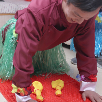 Wedding Props Jam games Creative whole demagogic groom and groom group Screaming Chicken Screaming Chicken Toe plate suit