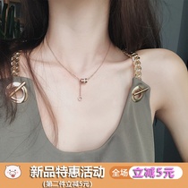 Do not fade tone with titanium steel necklace female simple style temperament choker Korean version of short Joker neck chain accessories