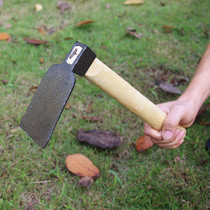 Wooden handle dual-purpose small hoe steel agricultural tools tools agricultural outdoor vegetable gardening garden flower weeding rake artifact