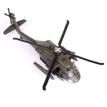 Simulation Black Hawk Helicopter Aviation Alloy Aircraft Model Sound and Light 4-5-6-8 Years Old Childrens Toy Birthday Gift