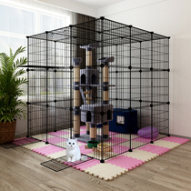 Cat cage home indoor Nest with toilet Small Cat House can put cat litter basin large free space cat Villa