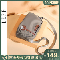 LEFF Leif Bag 2021 New Tide Canvas Small Square Bag Single Shoulder Nylon Texture Flap