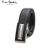 Pilkardan Belt Man Genuine Leather Automatic Buckle Business Belt New Head Layer Cow Leather Crocodile Print Male Tide Strap