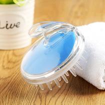 Silicone brush Head therapy Massage comb Bath meridians Creative head cleaning Through meridians Loose hair shampoo cleaner