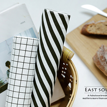 Square simple Nordic picnic mat table mat double-layer cotton placemat Western placemat insulation mat geometric pattern tablecloth