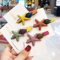 Sen Mi rabbit new children hairclip starfish hair card girl Korean Net red clip headgear infant does not hurt hair card