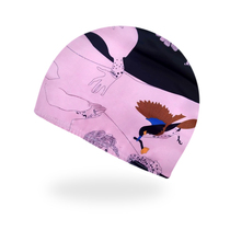 Haibote adult printed swimming cap unisex long hair without head Korean fashion cloth swimming cap