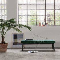 Nordic light luxury shoe stool solid wood bed tail stool personality N-character Bench clothing store rest bench cloth sofa stool