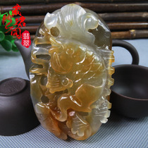 Natural Yuyu hands a piece of jade to play a piece of original stone hand for a piece of jade and a piece of jade