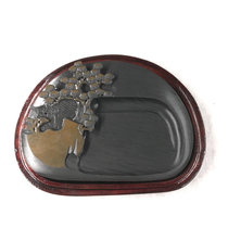 Anhui Shexian inkstone original stone inkstone Yingxisong Inkstone Wenfang four treasures set pen and ink paper inkstone end inkstone dragon tail inkstone