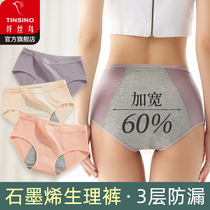 Physiological panties Ms Middle-high waist menstrual leak-proof pure cotton ink-resistant summer aunt sanitary shorts