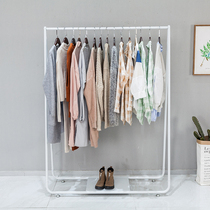 White clothing display rack Special hanger for clothing store Nordic simple womens clothing store shelf Gantry floor stand