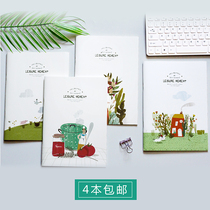 Excellent stationery B5 horizontal line notebook A5 soft face copy hipster primary and secondary school students entrance examination record book