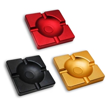 Lafuli cigar ashtray all metal aluminum ash Cup Office Home fashion cigar four