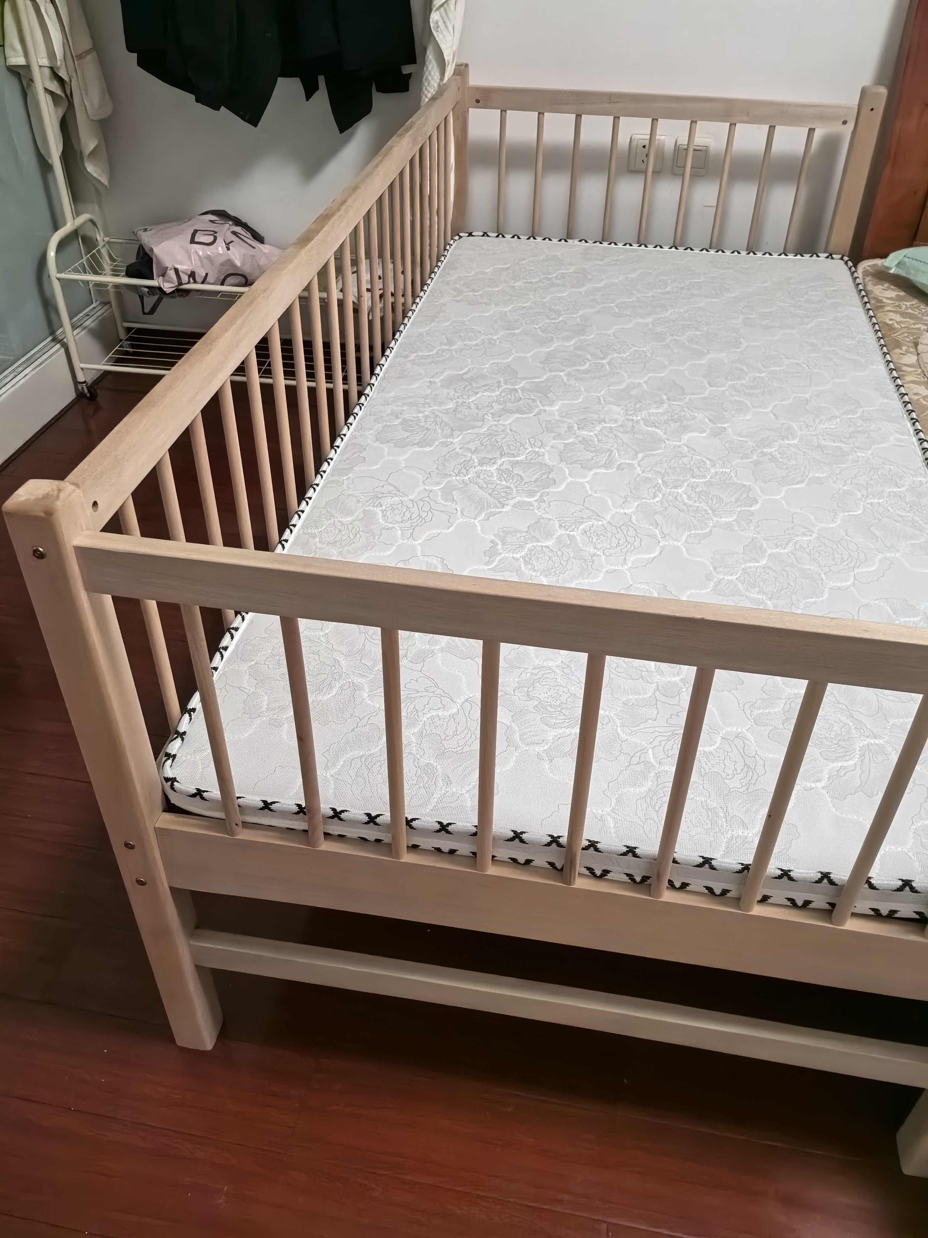 实木儿童床拼接床婴儿床无缝拼接大床神器男女孩床边加宽床单人床