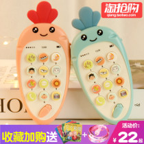 Childrens music mobile phone toy simulation phone baby can bite puzzle early education boys and girls infants 0-1 years old