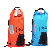 Kayaking waterproof wrap water sports waterproof bag male and female double shoulder 15 l large capacity waterproof backpack containing back pocket