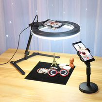 Mobile phone dive stand Desktop live broadcast with goods fill light handmade video selfie Jewelry High-definition learning Retractable folding video shooting equipment full set