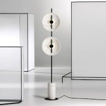 Post-modern creative jazz white marble living room floor lamp art bedroom sales department model room floor lamp