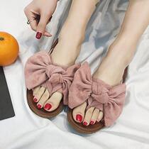 2018 summer shoes women Bowtie Slippers ladies flat sandals