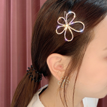 Yang surpassed the same laser color diamond flower hairclip hair accessories simple temperament Liu sea clip edge clip top clip BB clip tide