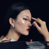 JLINN New Silver Designer Original Jewelry Unicorn Ring Handmade Personality Star