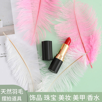 Ostrich feather photo props ins Net red shooting props Food Nail cosmetics Photo decoration props
