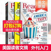 (January-August new issue packaged subscription)English magazine Reader digest American Readers Digest Magazine 2020 21 Health Care Science Sports