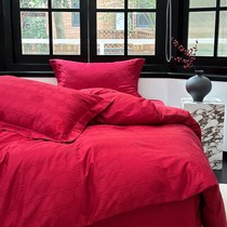 100 long - dune cotton wedding four - piece cotton pure cotton high - end newlywed marriage bed