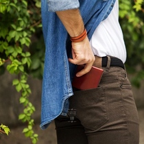 New arrival Italy Bussetto men and women Universal handmade cowhide zipper folded short wallet