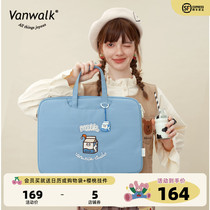 VANWALK Good Friends Series Original Cute Food illustrated computer bag leisure day girl handbag small