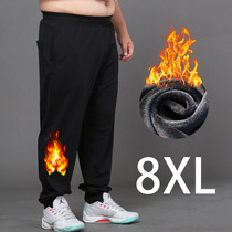 Fat and Fat Man Sports Pants Men plus thicker cotton and large loose cotton sweaters