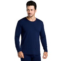 Spring weaving middle-aged and elderly mens thermal underwear set elastic thin bottoming autumn clothes and autumn pants red father