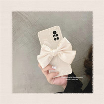 Temperament fairy bow Apple 11 mobile phone case 12th Korean wind iphonex love border 12promax all-inclusive 8plus soft shell i7 8 se2 anti-drop 7p