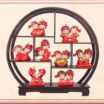 Creative wedding gift wedding room layout Wedding Doll Doll Doll a pair of newly married living room ornaments friends gifts